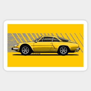 The beautiful and light classic french sports car Sticker